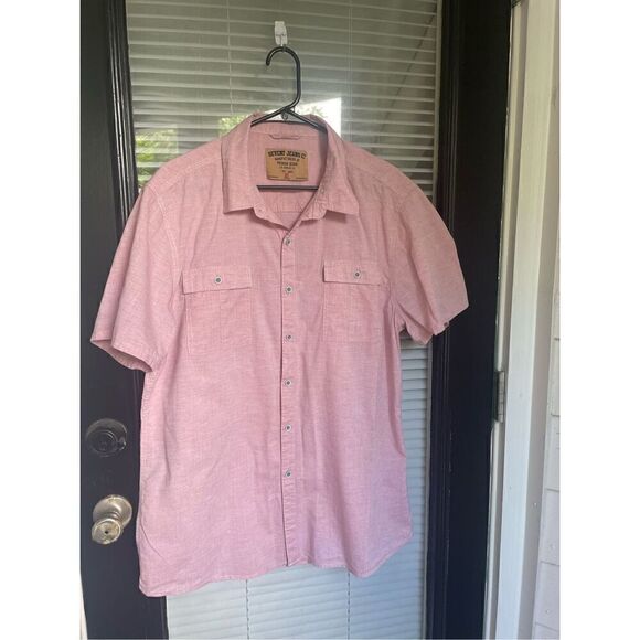 SEVEN7 Jeans Co Button Down Lightweight Pink Size XL - Picture 8 of 8